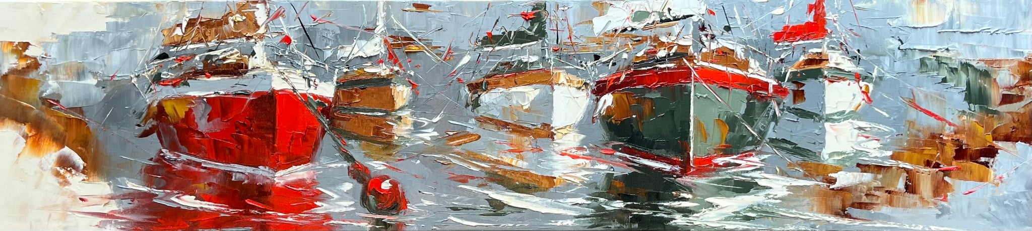 La mer chuchote en bleu – 20×60