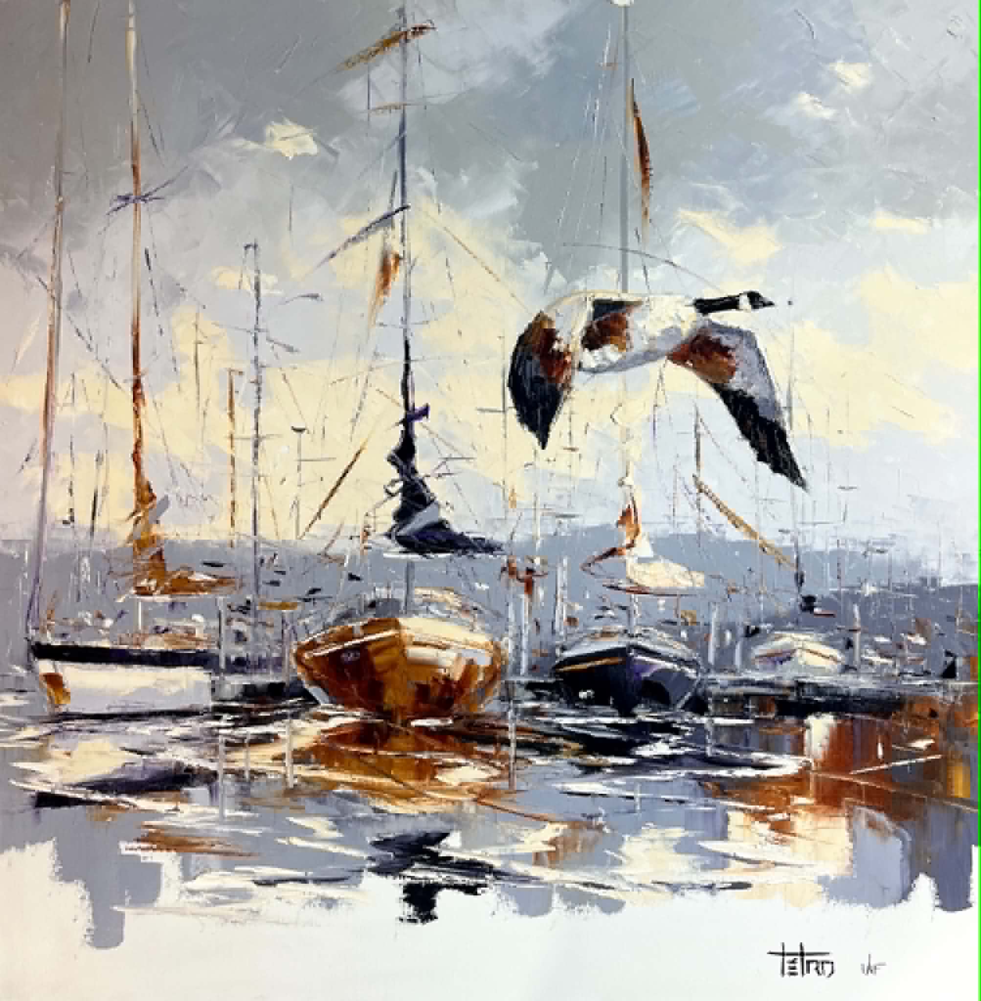 Voiles a repos – 42×42